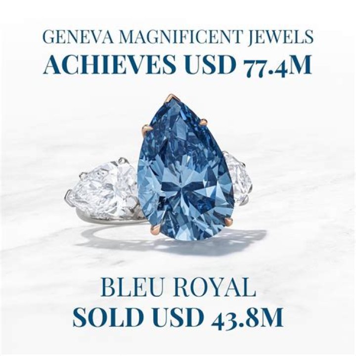 The Bleu Royal sold for nearly $2.5 million per carat The Bleu Royal sold for nearly $2.5 million per carat