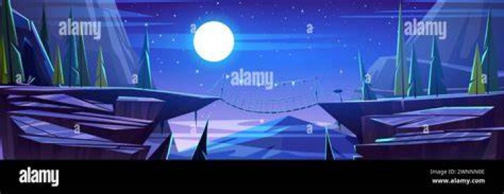 The Chasm at night, where version 2.7 of Genshin Impact will take place.