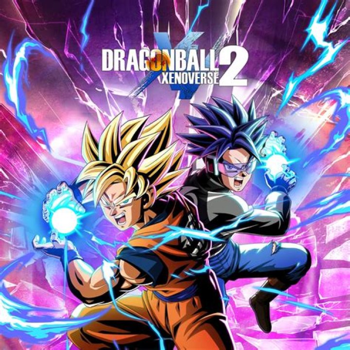 The cover of Xenoverse 2 with Bardock and Future Gohan in the background.