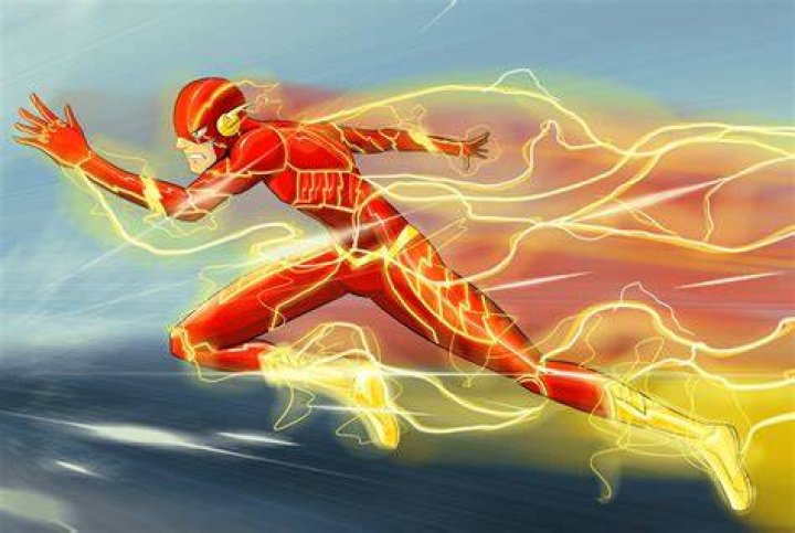 The Flash running with superspeed in 2023's The Flash