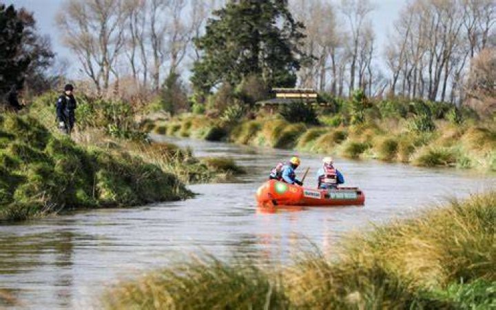 The Halswell River has been a focus for police in their search for Yanfei Bao. Photo / George Heard