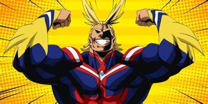 The hero All Might from the My Hero Academia anime.