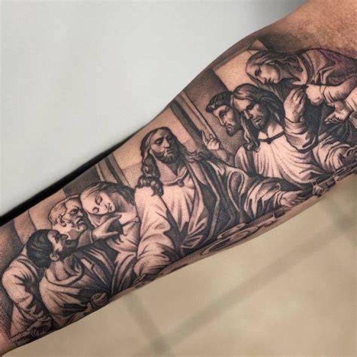 The last supper tattoo