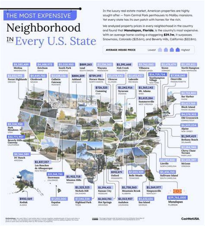 The Most Expensive Neighborhoods in Every State