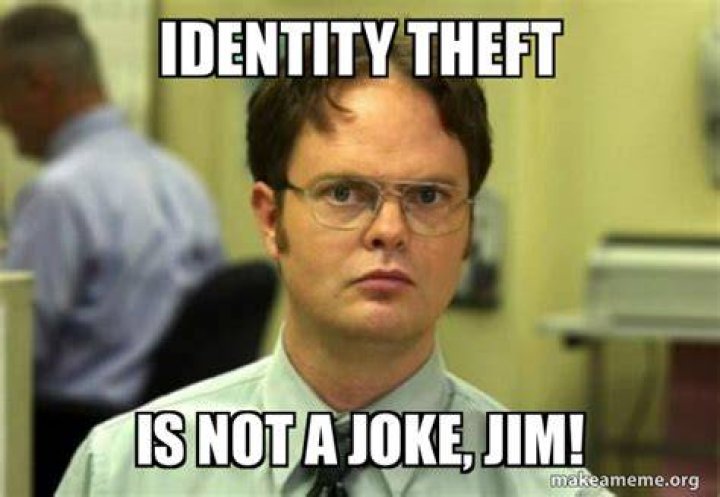 The office identity theft meme combined with rex splode and Robot meme