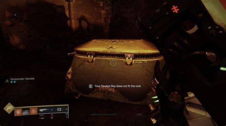 The opulent chest near where the water used to fall in the royal pools