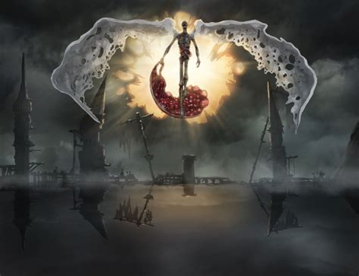 The Orphan of Kos wielding his mother's placenta as a weapon in Bloodborne.