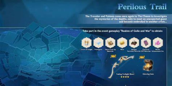 The perilous trail event in Genshin Impact version 2.7
