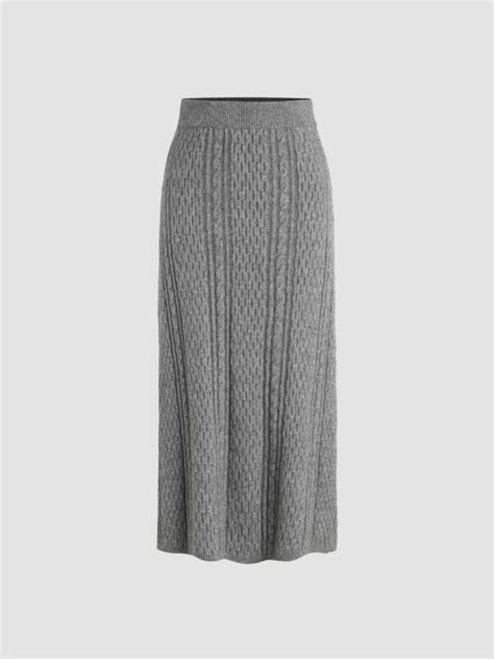 The Remino knitted wool skirt