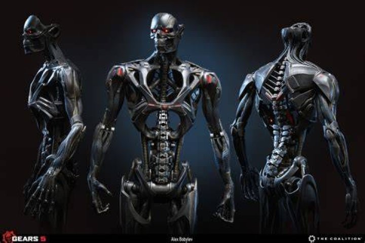 The Rev9 Terminator in Dark Fate.