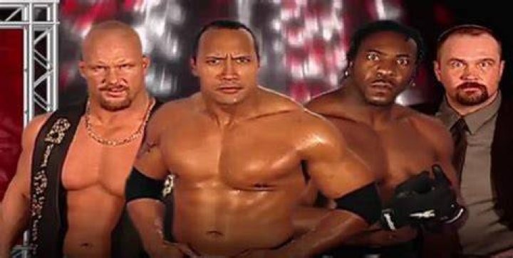 The Rock Steve Austin Booker T Big Boss Man