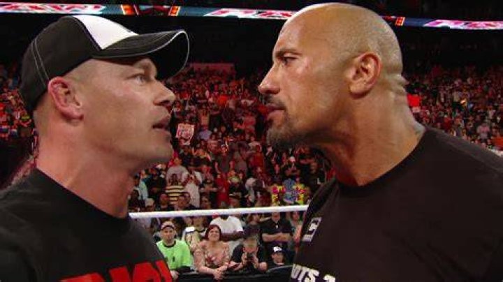 The Rock vs John Cena in a promo battle