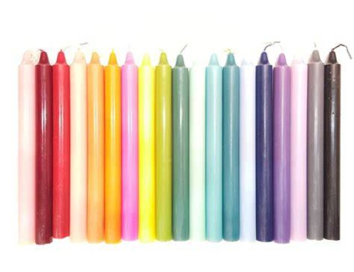 The Scented Taper Candles in Spearmint