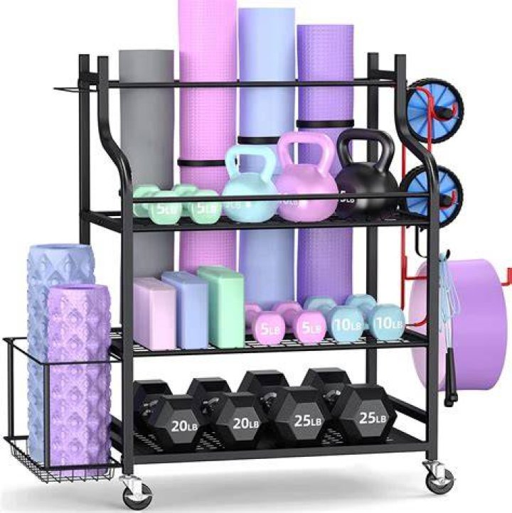 This Affordable Storage Rack Transformed My Home Gym