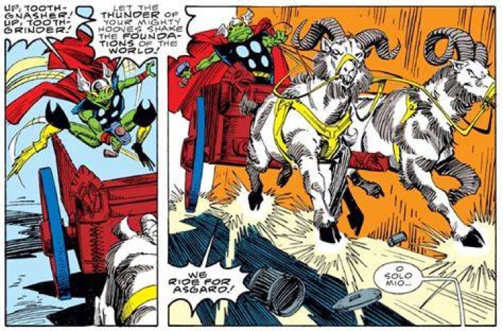Thor Comic Goats Toothgnasher Toothgrinder