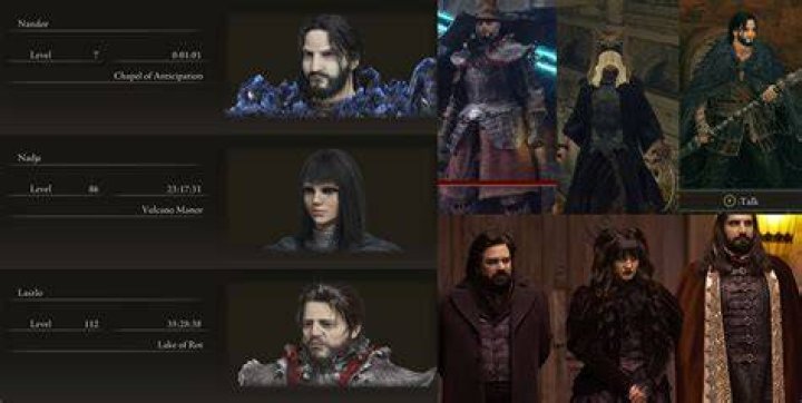 Three images showing Laszlo, Nandor, and The Guide in What We Do in the Shadows.