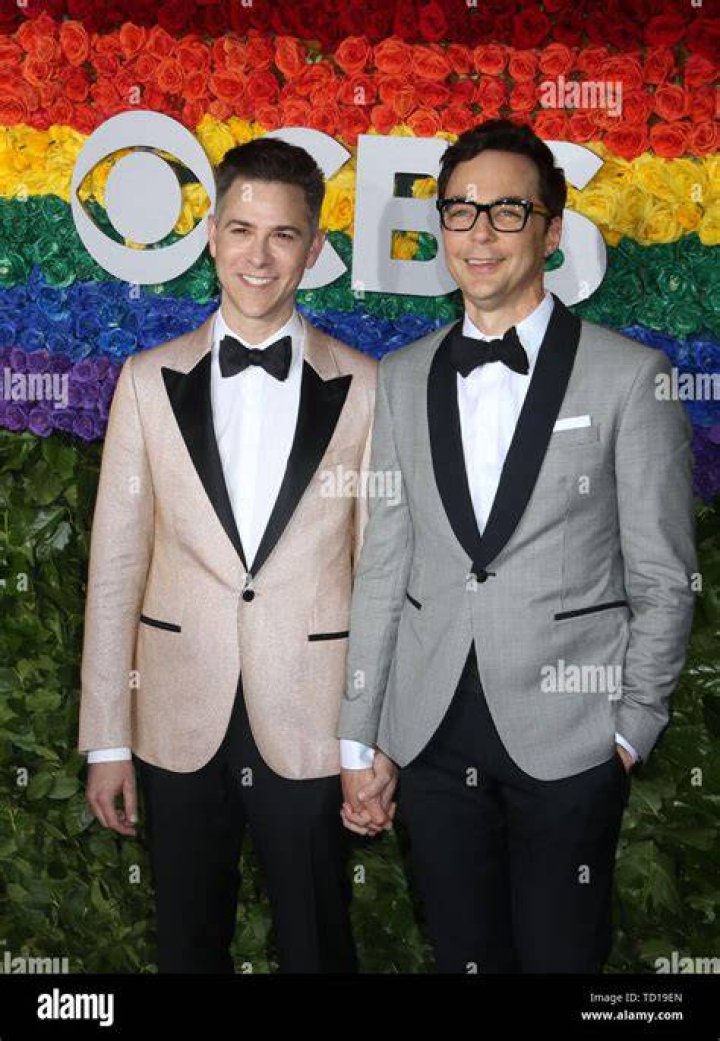 Todd Spiewak (L) and actor Jim Parsons attend the Met Gala. Photo / Getty