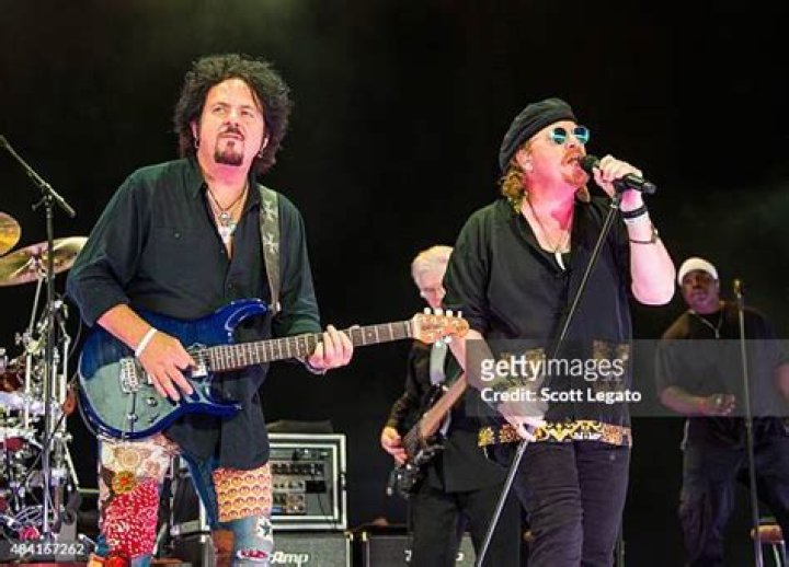 TOTO performs at Freedom Hill Amphitheater on August 15, 2015 in Sterling Heights, Michigan.
