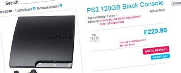 Toys R Us drops PS3 to £229.99
