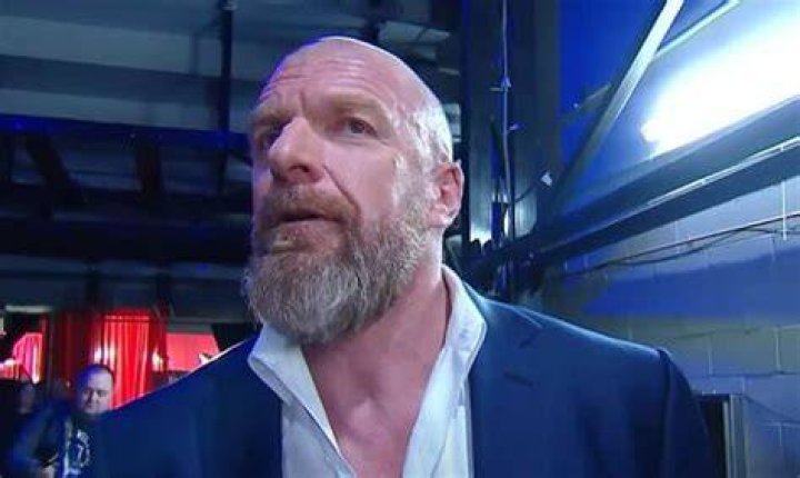 Triple H cutting a promo Cropped