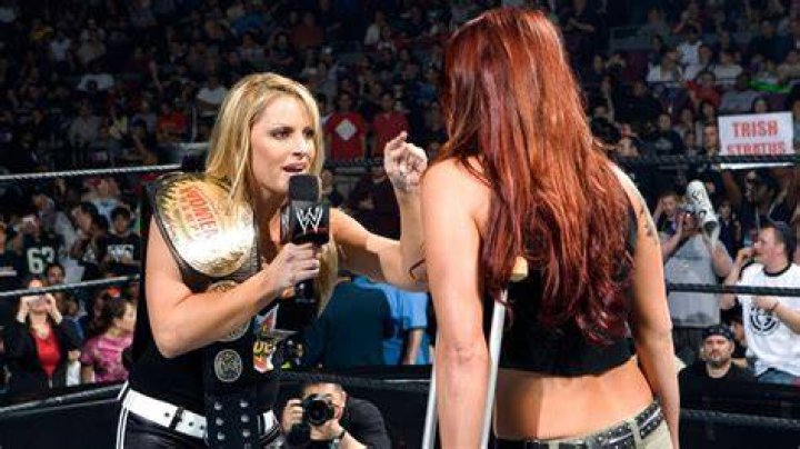 Trish Stratus against Lita in a Bra and Panties Match.