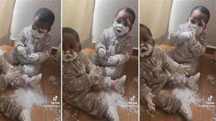 Twin Toddlers Caught Red-Handed Playing With Gooey Substance, SA Gushes Over Video: “You Are Disturbing Them”