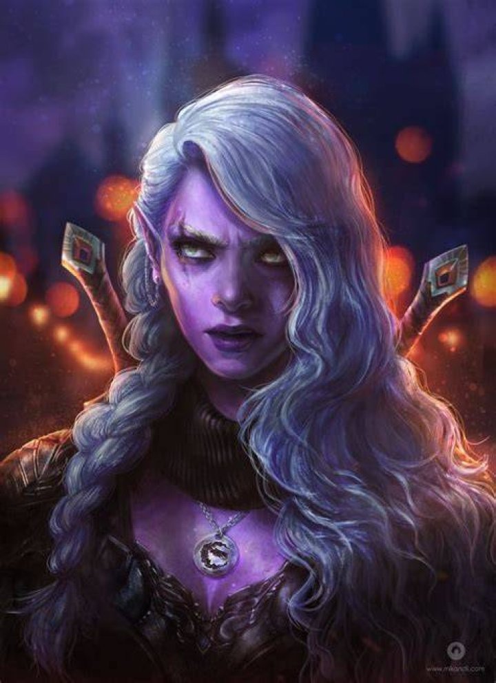 Twitter Elf art, Drow female, Female drow