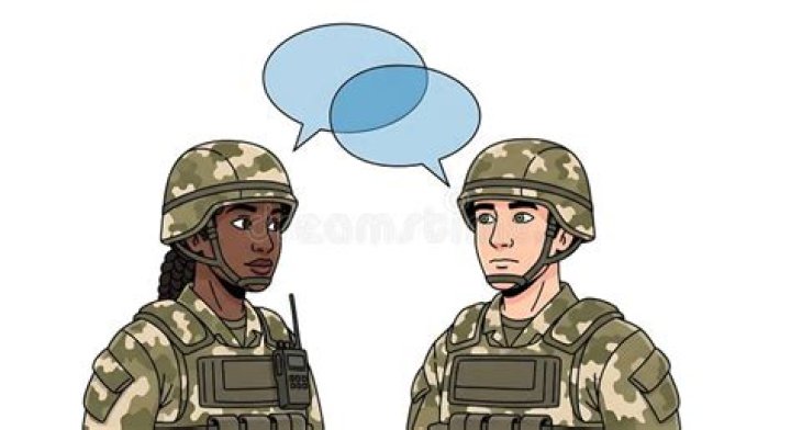 Two soldiers talk on board a naval ship in Breakthrough