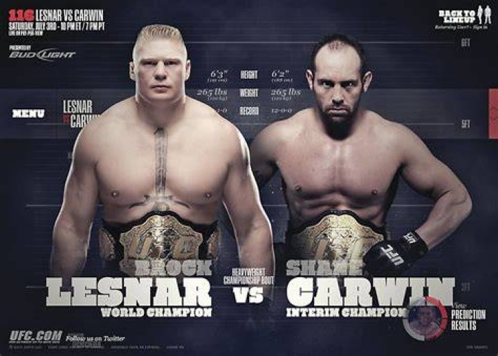 UFC 116: Lesnar v Carwin