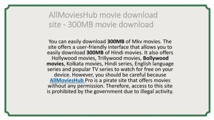 Ultimate Guide To 300 MB Movie Download: Tips, Sites, And Safety