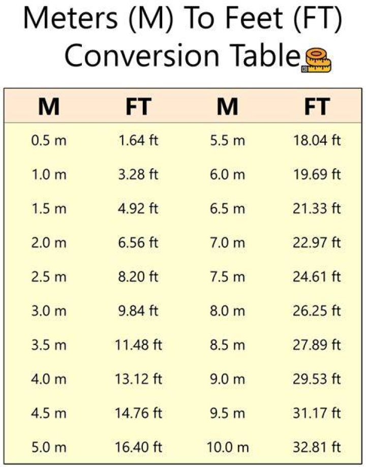 Understanding The Conversion: 1.85 Meters To Feet