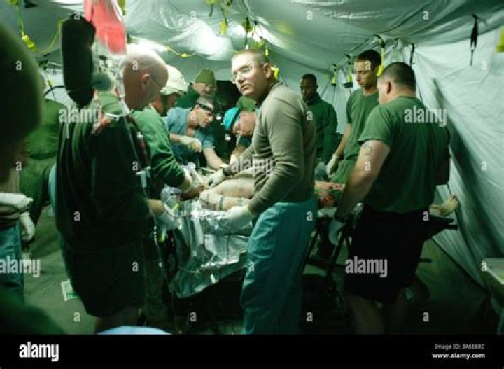 Unloading severely wounded