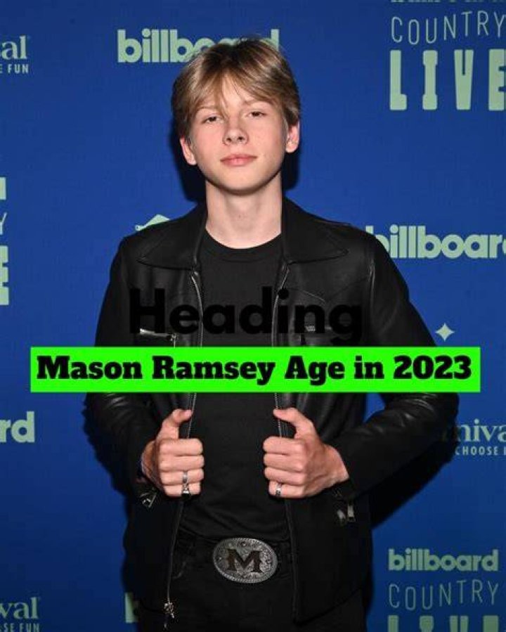 Unlock The Secrets Of Country Music's Rising Star: Mason Ramsey