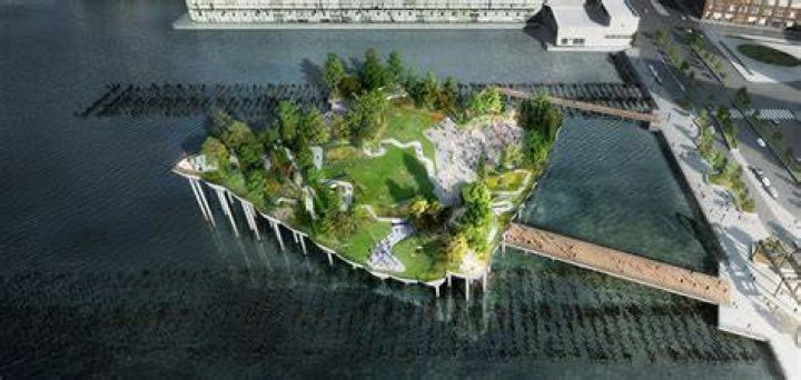 Update: Pier 55 designed by Thomas Heatherwick has been officially knighted 'Little Island,' See new photos