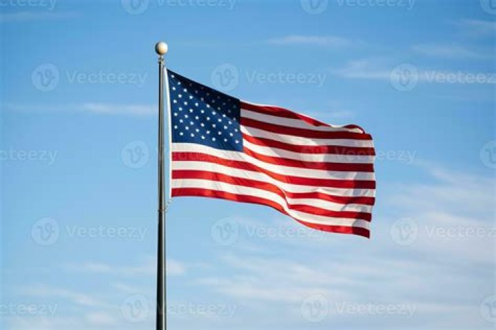US flag flying half-staff