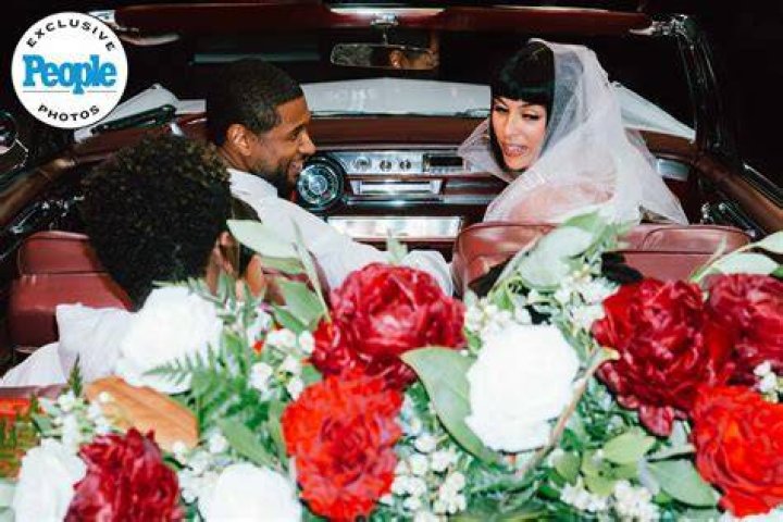 Usher shares wedding pics after marrying Jenn Goicoechea on Super Bowl