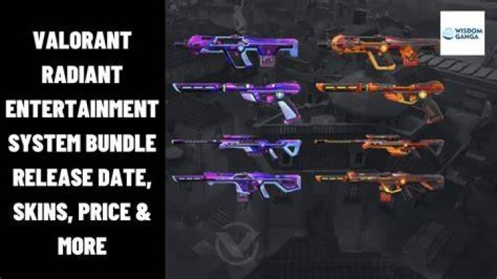 Valorant Radiant Entertainment System bundle release date, price, and skins. 