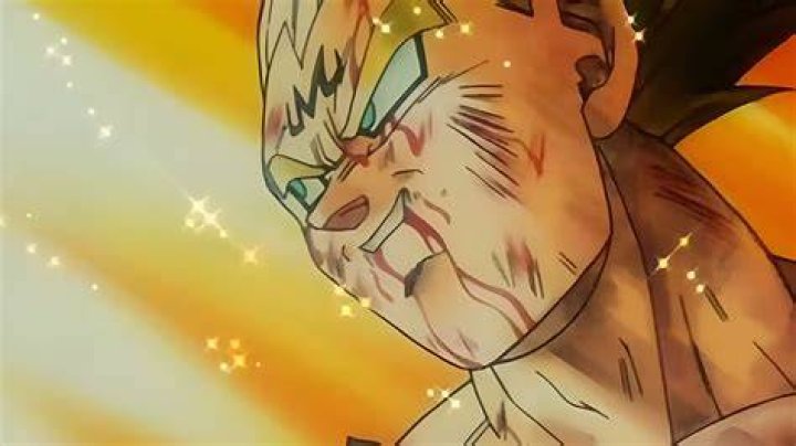 Vegeta's Super Saiyan Blue form from Dragon Ball.