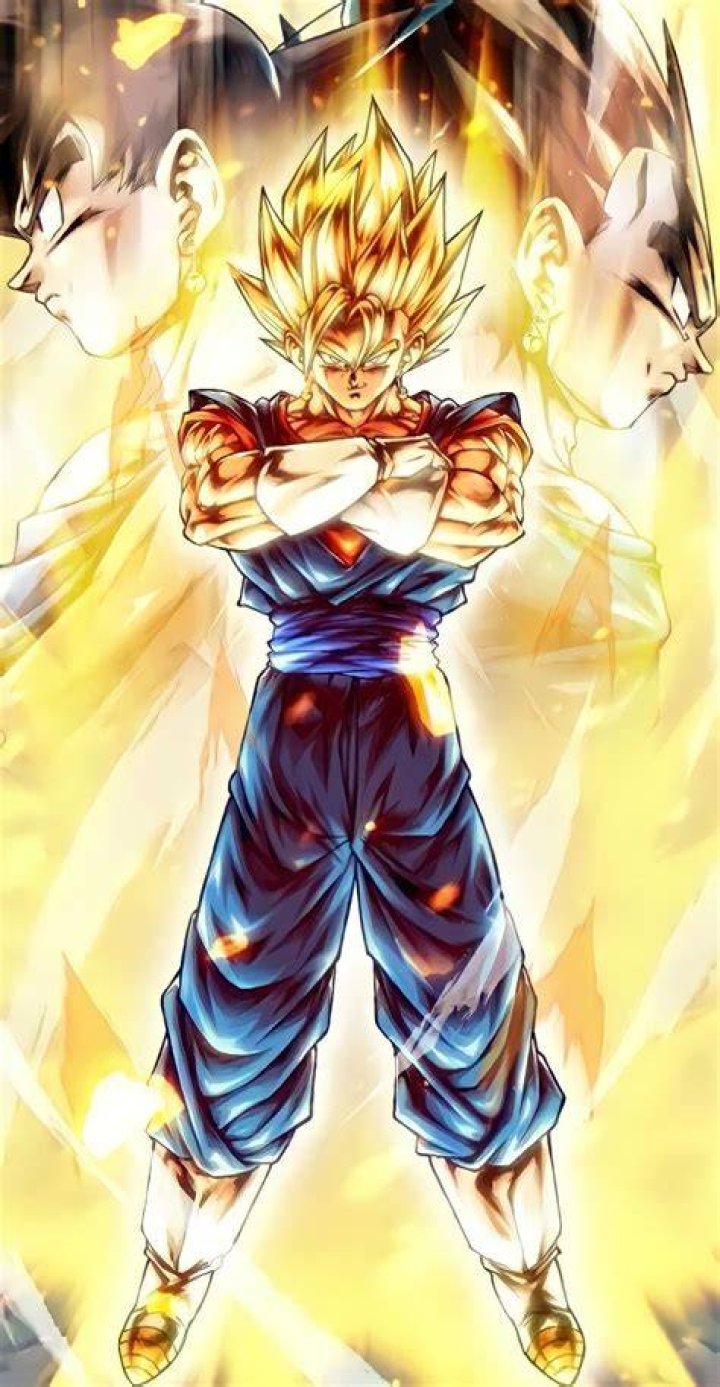 Vegito in a cutscene of DBZ Kakarot.