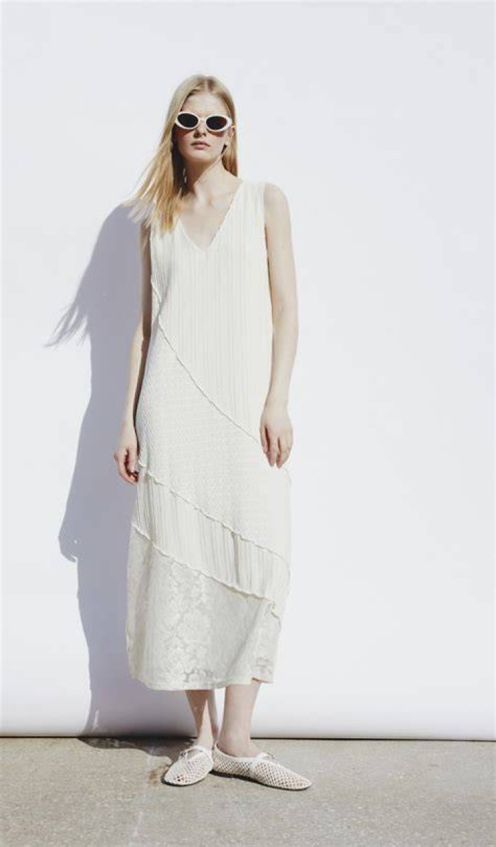 : VESTIDO ESTRUCTURA COMBINADA : VESTIDO ESTRUCTURA COMBINADA