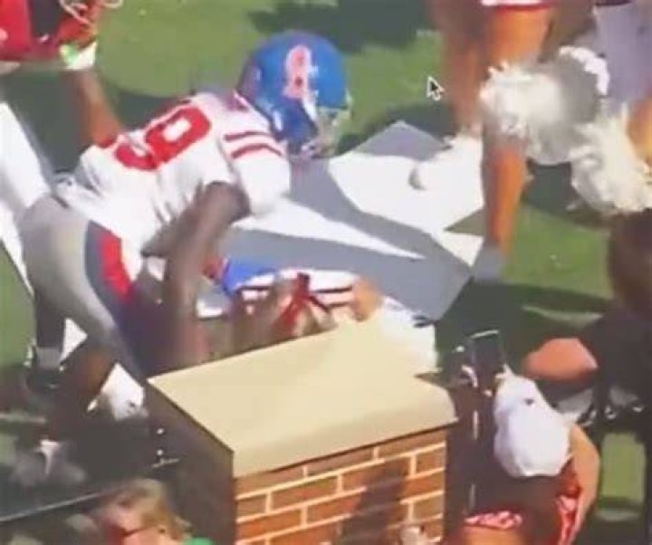 VIDEO: Alabama Cheerleader Takes Big Hit in Week 4 Game Against Ole Miss
