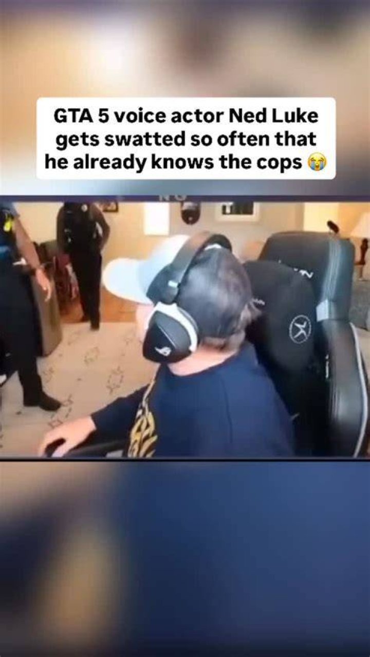 VIDEO: Voice actor, Ned Luke, got swatted by the cops while playing GTA 5 on live stream