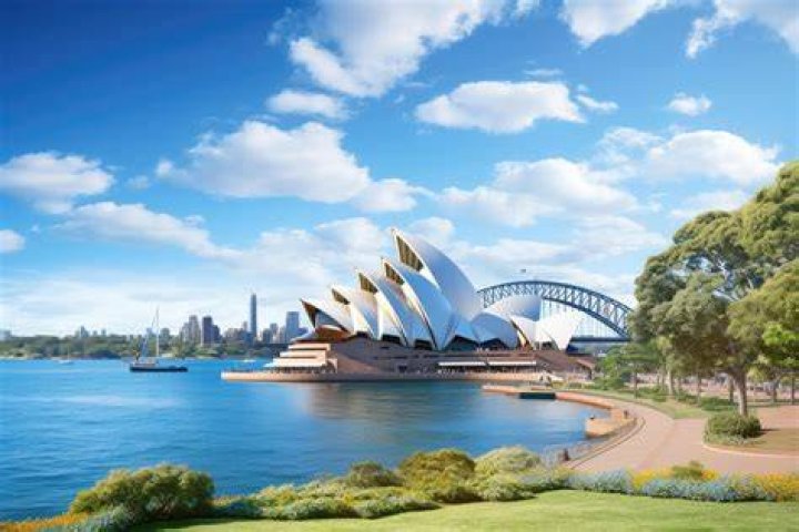 view of sydney opera house and harbour bridge