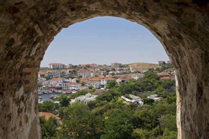 View over Bozcaada township from its namesake castle. Photo / Getty Images