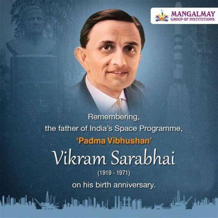 Vikram Sarabhai birth anniversary Remembering the father of Indian