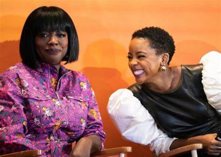 Viola Davis and Thuso Mbedu in The Woman King pic