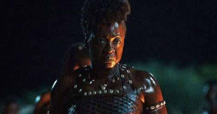 Viola Davis as General Nanisca and the Agojie in The Woman King
