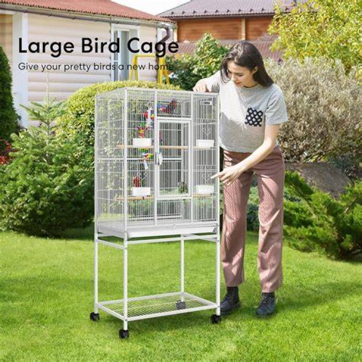 VIVOHOME Large Bird Cage with Play Top