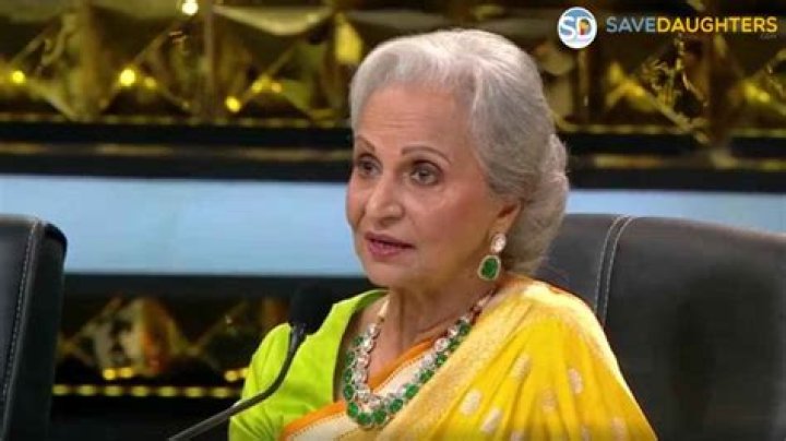 Waheeda Rehman Biography, Son, Age, Net Worth, Daughter