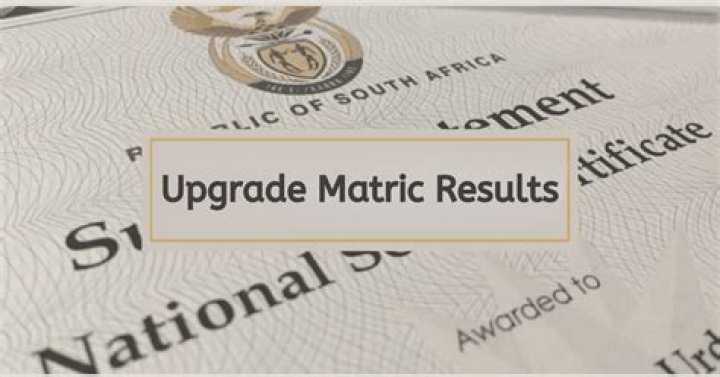 What are the disadvantages of upgrading matric results in South Africa?